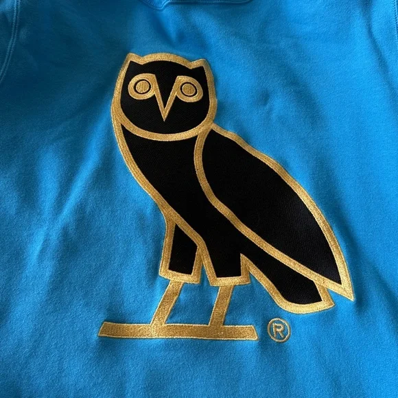 OVO in very good condition Blue Hoodie with Owl Logo